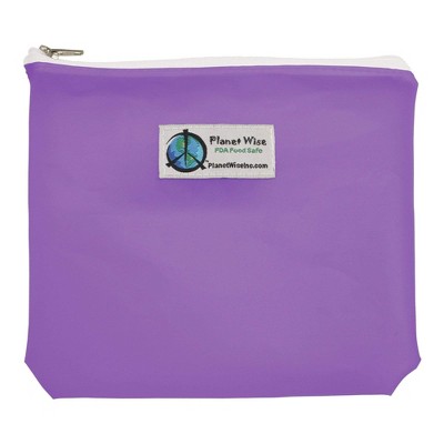 Planet Wise Reusable Zipper Sandwich Bag - Plum, Purple