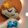 Split P Mermaid Sequin Blue Felt Ornament Pack Of 4 - 3 of 4