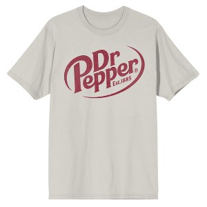 Dr. Pepper Est. 1885 Maroon Logo Men's Crew Neck Short Sleeve Shirt - 1 of 2