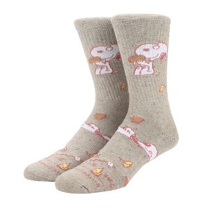 Peanuts In My Own World Mens Athletic Crew Socks - 1 of 4