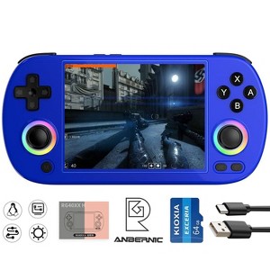 Anbernic RG40XX H Handheld Game Console Retro Gaming Console 4.0'' IPS Screen 128G TF Card Pre-Installed Games Supports 5G WiFi Bluetooth HDMI - 1 of 4