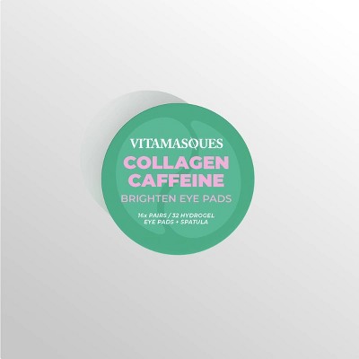 Vitamasques Collagen Caffeine Eye Pads Jar - 1.41oz/32ct