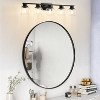POWLIG Modern Bathroom Vanity Light with Clear Glass Shades, Perfect for Bedroom& Living room - 3 of 4
