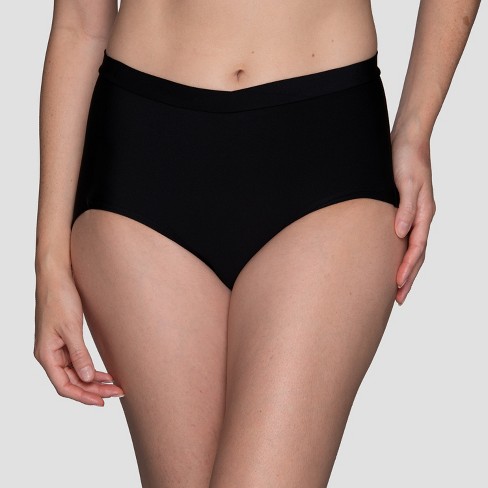 Comfort Choice Women's Plus Size Nylon Brief 5-pack - 14, Black : Target
