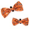 The Worthy Dog Halloween Bones Bow Tie - Adjustable Pet Collar Accessory - 4 of 4