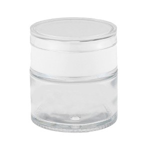 Unique Bargains Cylindrical Glass Dispensing Bottle for Bathroom 1 Pc - 1 of 4
