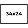 PosterPalooza | Antique Black Picture Frame - UV Acrylic, Backing Board, Hanging Hardware Included - 2 of 4