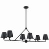 Crystorama Lighting Xavier 6 - Light Chandelier in  Matte Black - 2 of 4