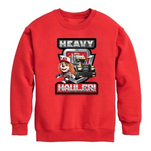 Boys' - Paw Patrol - Heavy Hauler Graphic Long Sleeve Fleece Sweatshirt - 1 of 4