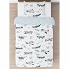 Sweet Jojo Designs Twin Comforter Bedding Set Airplane Green and Blue 2pc - 3 of 4