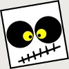 Junior's Design By Humans Square Skull By LonaMisa T-Shirt - 2 of 3