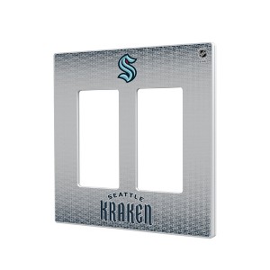 NHL Western Conference Teams Linen Hidden-Screw Light Switch Plate for Double Rocker - 1 of 4