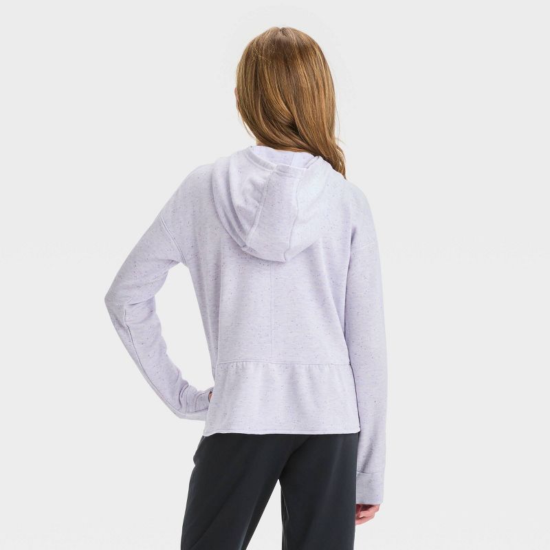 Girls' Cozy Soft Fleece Sweatshirt - All In Motion™, 2 of 4