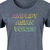 Women's - Instant Message - Amplify Asian Voices Graphic T-shirt Dress - 2 of 4