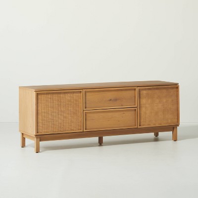 Wood & Cane Transitional Media Console Natural - Hearth & Hand™ with Magnolia