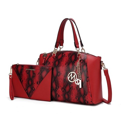 MKF Collection Addison Snake Embossed Women’s Tote Bag with matching Wristlet Pouch by Mia K