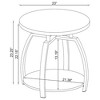Coaster,Dacre Round Engineered Wood Top Coffee Table - 3 of 4