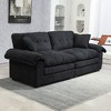 CAVINAS 84" Chenille Loveseat Sofa, Small Sofa Couch with 2 Throw Pillows & Memory Foam, for Living Room, Apartment, Office - 2 of 4
