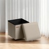 15" Ottoman with Storage, Folding Footstool, Storage Ottoman Bench, Cube Storage Chest 660 lb Load Capacity - 4 of 4
