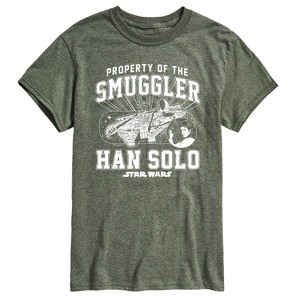 Men's - Star Wars - Property Of The Smuggler Han Solo Short Sleeve Graphic T-Shirt - 1 of 4