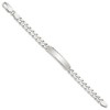 Black Bow Jewelry 7mm Sterling Silver Diamond-Cut Engravable Curb Link I.D. Bracelet - image 2 of 4