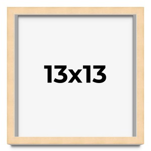 PosterPalooza | Square Classic Modern Yellow Picture Frame - UV Acrylic, Foam Board Backing, Hanging Hardware - 1 of 4