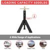 2-Pack 3-Ton (6000lbs) RV Stabilizer Jacks - Telescopic 16"-30" Adjustable Support Stands for 5th Wheels & Campers | Heavy Duty Leveling Jacks - 2 of 4