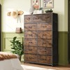 Tall Dresser with 13 Drawers, Fabric Storage Organizer Chest for Bedroom, Sturdy Steel Frame with Wood Top - 2 of 4
