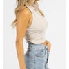 Women's COLLARED HALTER TANK - Bailey Rose - 4 of 4