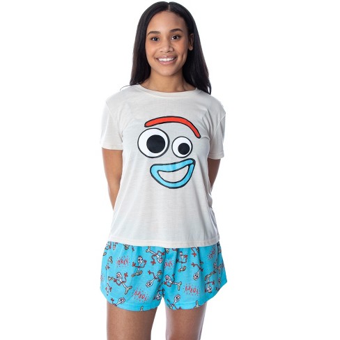 Disney Women's Toy Story Forky Shirt And Shorts 2 Piece Pajama Set