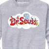 Boys' - Dr. Seuss - Cat and the Hat and Friends Cloud Logo Graphic Long Sleeve Fleece Sweatshirt - 2 of 4