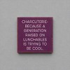 Slickblue Charcuterie Quote Wood Sign – Raised on Lunchables – 7x7 Funny Rustic Kitchen Décor, Multiple Color Options - 2 of 3