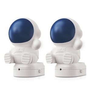 DORESshop 0.5W Astronaut Plug-in Night Light, Light Sensor with Color Changing, Modern Kids Room or Nursery Accent - 1 of 4