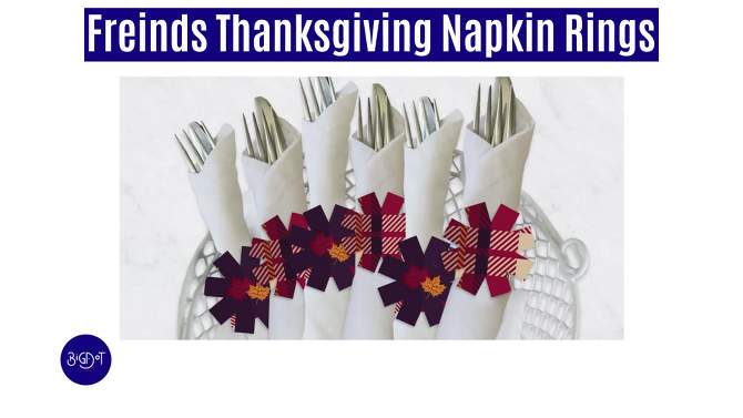Big Dot of Happiness Friends Thanksgiving Feast - Friendsgiving Paper Napkin Holder - Napkin Rings - Set of 24, 2 of 10, play video