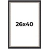 PosterPalooza | Embellished Black Picture Frame - UV Acrylic, Foam Board Backing, Hanging Hardware - 2 of 4