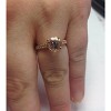 Pompeii3 8MM Morganite & 1/4 Carat Diamond 14K Rose Gold Engagement Ring (1 3/4TW) Women - 4 of 4
