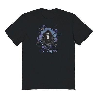 The Crow Men's Blue Crow Short Sleeve Graphic Cotton T-shirt