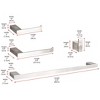 Elegant Lighting Sofia 4-Piece Bathroom Hardware Set in Brushed Nickel - 2 of 4
