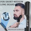 XIKEZAN Beard Straightener for Men,Premium Heated Beard Brush w/Anti-Scald Feature,Beard Straightening Comb,Unique Gifts - 4 of 4