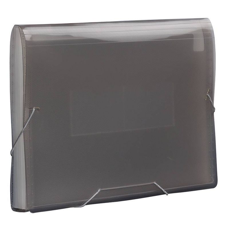 JAM Paper 10" x 15" 13 Pocket Plastic Expanding File Folder - Legal Size - Gray, 4 of 5