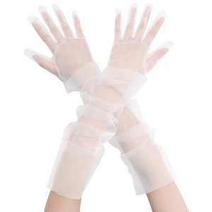 INSPIRE CHIC Women's Tulle Full Finger Mesh Opera Gloves - 1 of 4