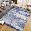 Abstract Area Rug, Machine Washable Runner with Non-Slip Backing, Soft Distressed Modern Farmhouse Throw Rug for Kitchen & Bedroom - 3 of 4