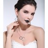 Linked Circle Pendant Necklace for Women Together Love Faith Ginger Lyne Collection - 4 of 4