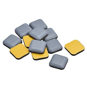 Unique Bargains Self-adhesive Square Chair Leg Protectors for Carpet Hardwood Floors - 1 of 4