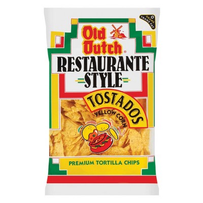 Old Dutch Restaurante Style Tostados Yellow Corn Tortilla Chips - 13oz