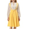 INSPIRE CHIC Women's High Waist Overall Corset Skater Suspender Dresses - 2 of 4