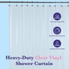 Epica Heavy-Duty Clear Vinyl Shower Curtain Liner – 72"x72" for Ultimate Durability & Protection - 2 of 4