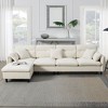 NicBex L Shape Sectional Sofa Chenille Fabric Modular Couch with 5 Pillows for Living Room and Apartment - 3 of 4