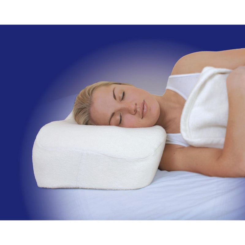 SleepRight Travel Size Side Sleeping Memory Foam Pillow, 3 of 10