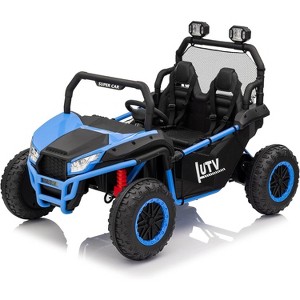 24V 2 Seater Ride on UTV Kids Car with Remote Control, Ride on Truck Toys with Spring Suspensions - 1 of 4